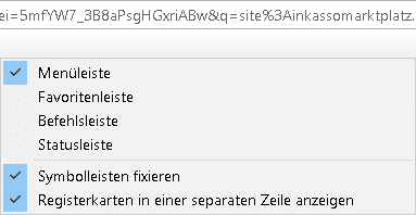 Menüleiste Aktivieren Menüleiste Aktivieren